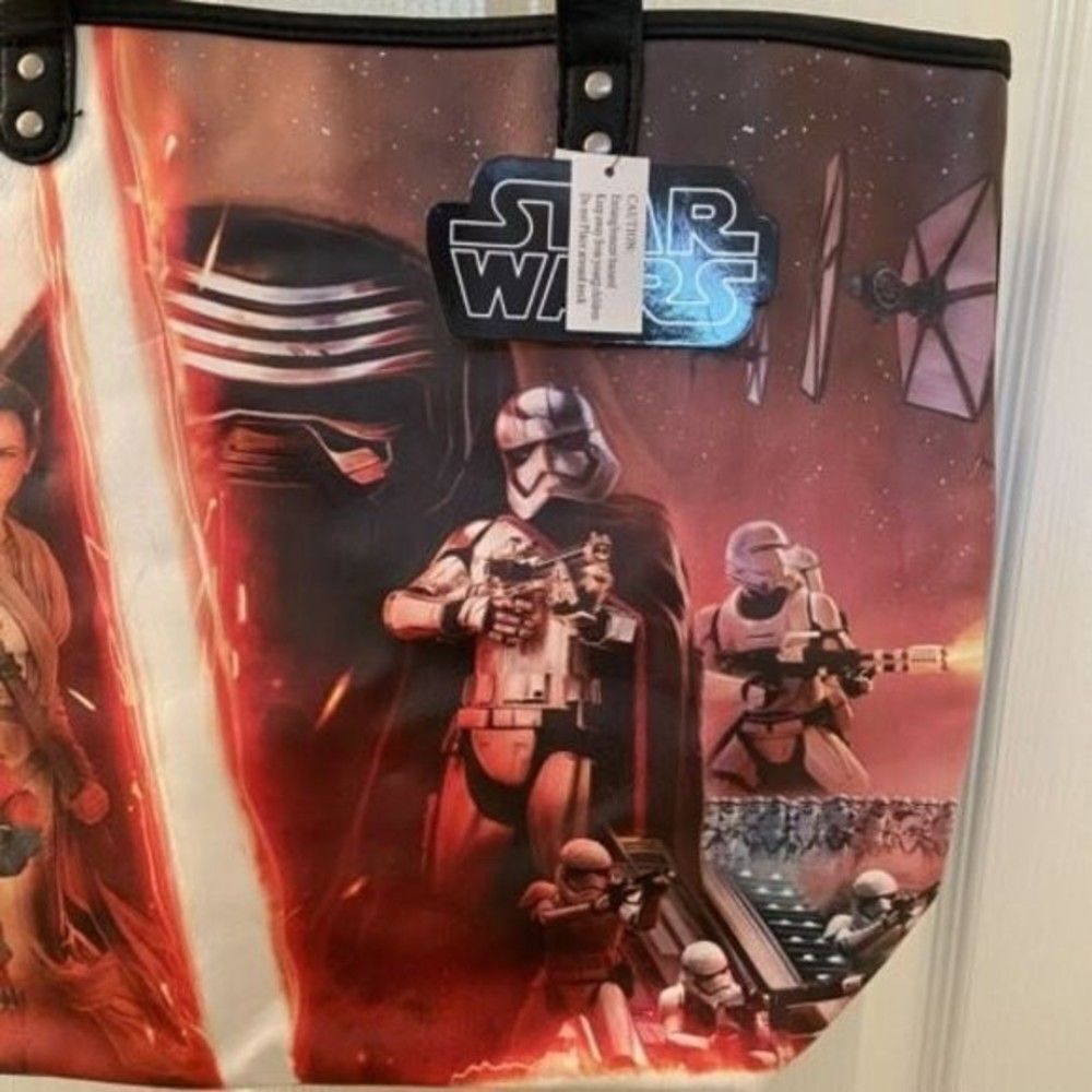 Disney Loungefly Star Wars Tote Bag Purse The Force Awakens NWT - Picture 5 of 11